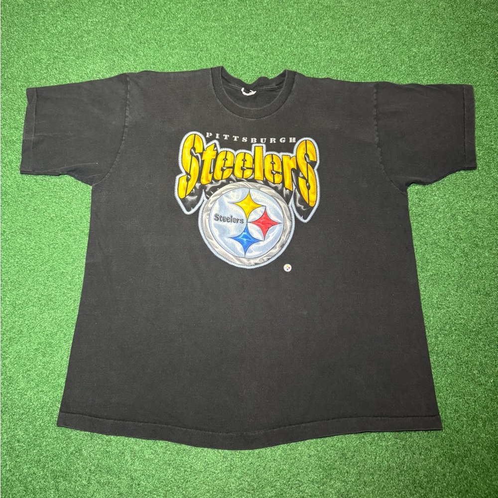 Pittsburgh Steelers Vintage T Shirt XXL Pro Player 90s NFL Football Logo 25x30